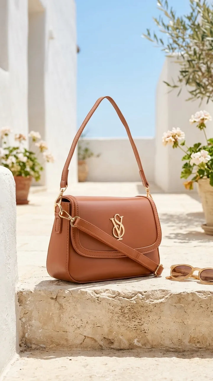 Mustard Formal Shoulder Bag For Ladies P36667