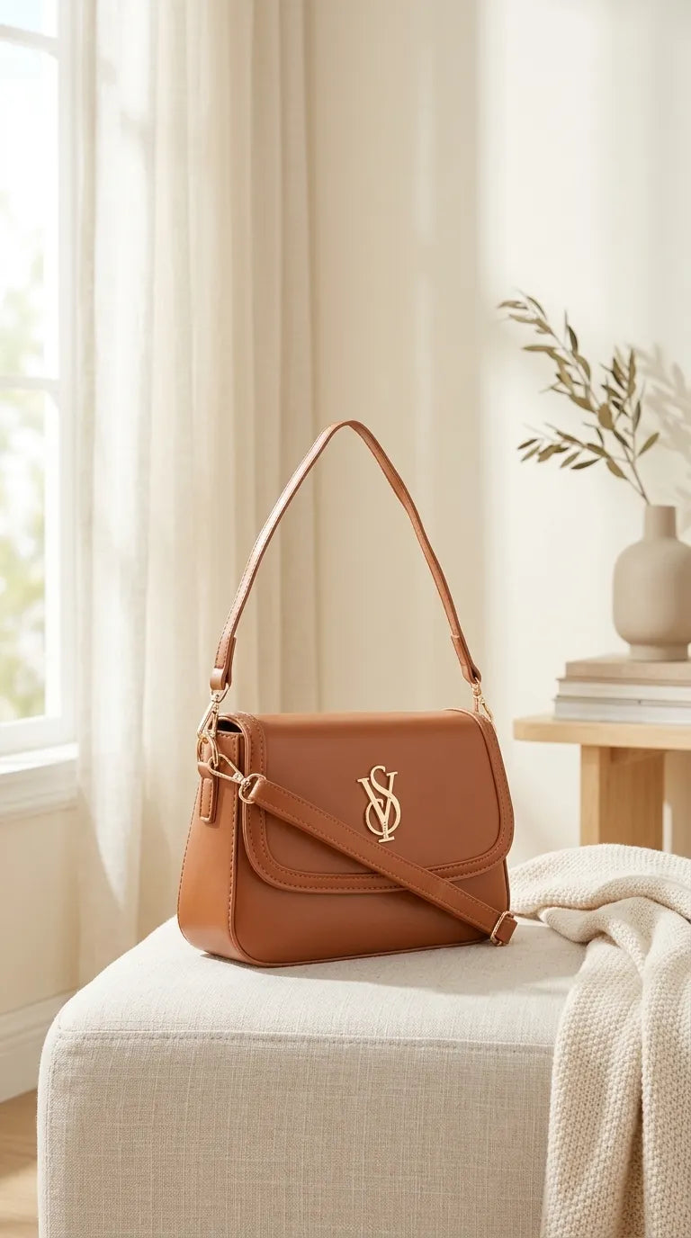 Mustard Formal Shoulder Bag For Ladies P36667