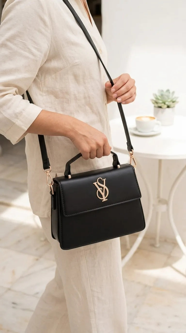 Black Formal Shoulder Bag For Ladies P36668