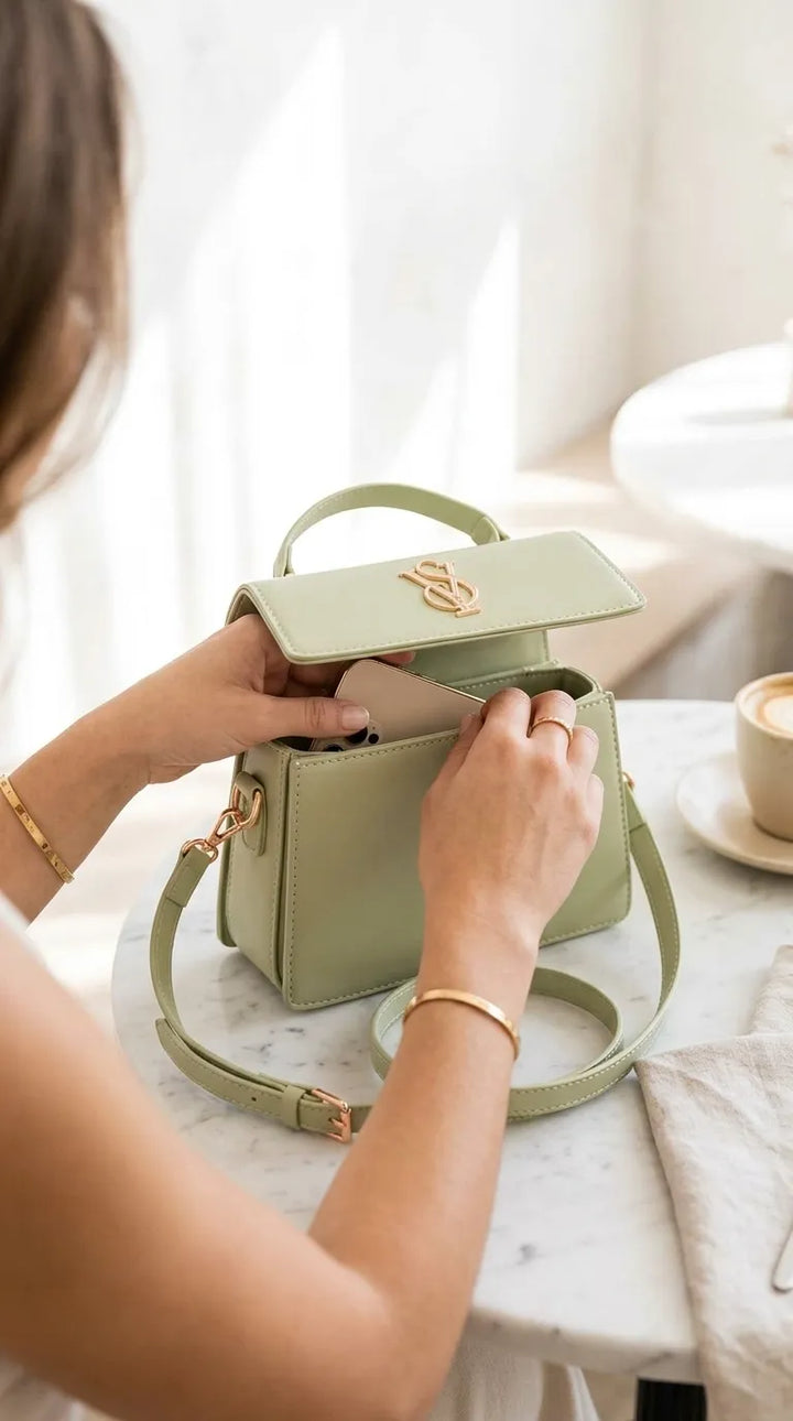 Green Formal Shoulder Bag For Ladies P36668