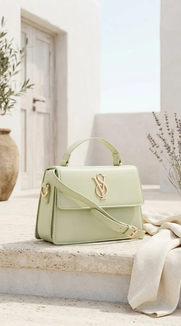 Green Formal Shoulder Bag For Ladies P36668