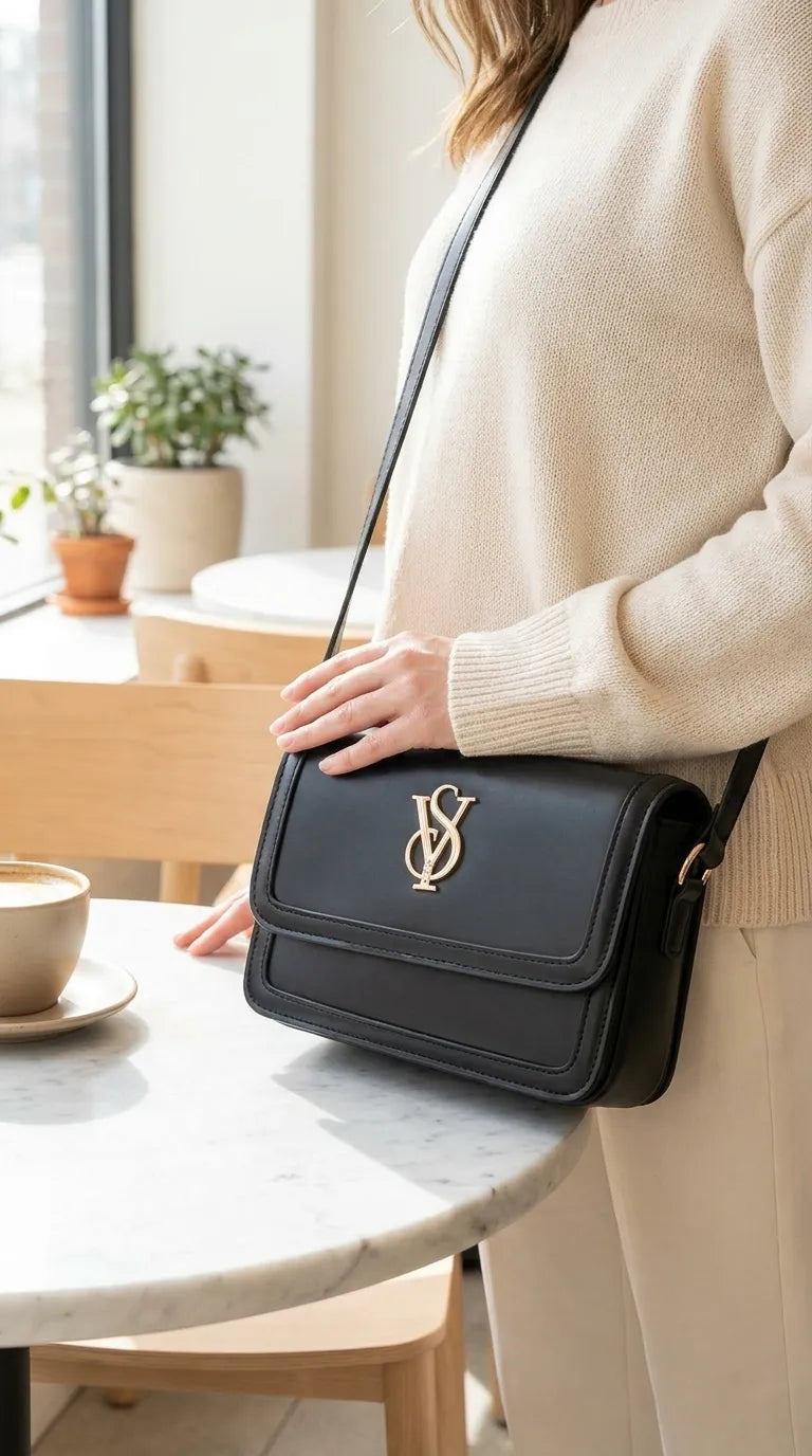 Black Formal Shoulder Bag For Ladies P36669