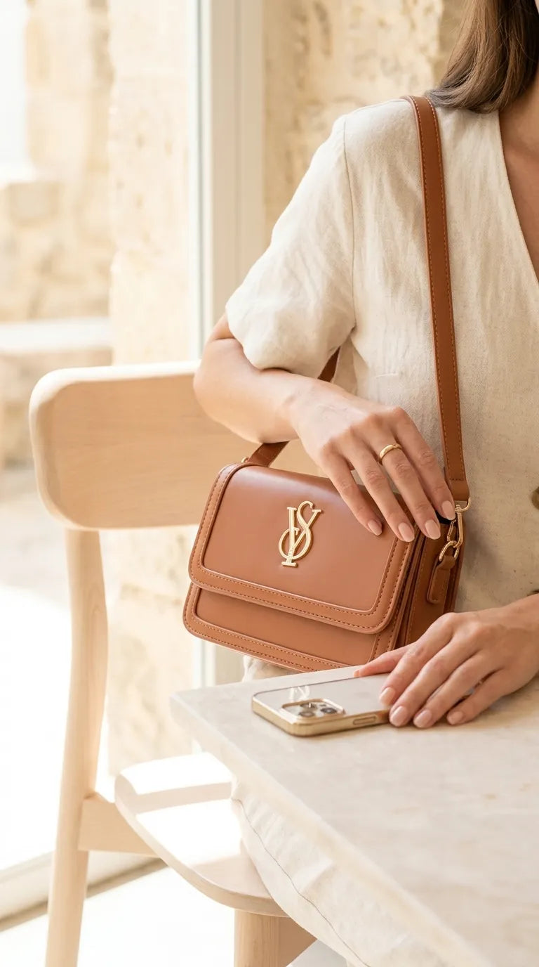 Mustard Formal Shoulder Bag For Ladies P36669