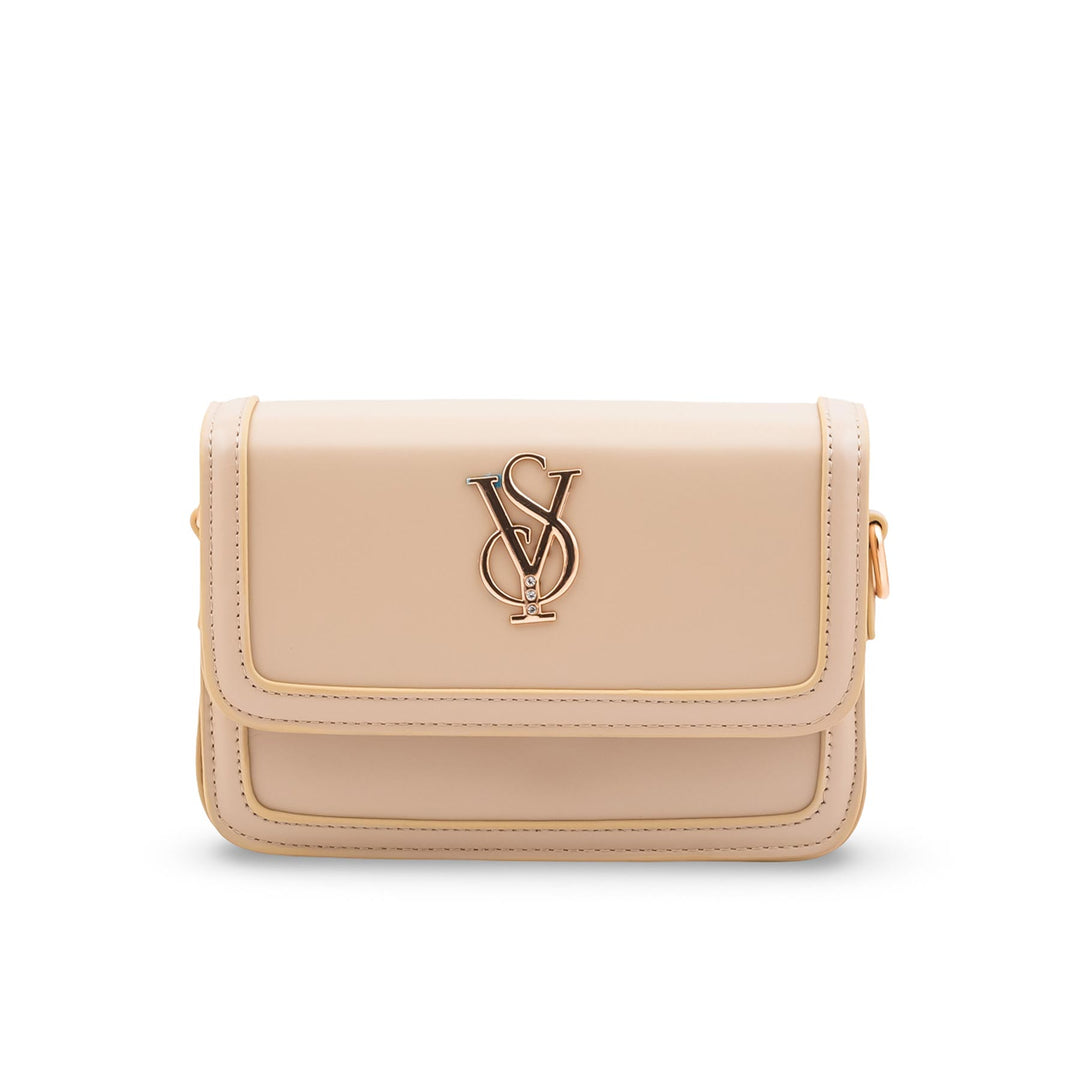 Cream Formal Shoulder Bag For Ladies P36669