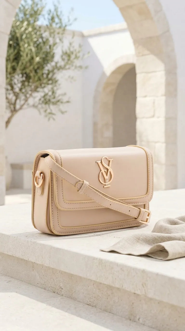 Cream Formal Shoulder Bag For Ladies P36669