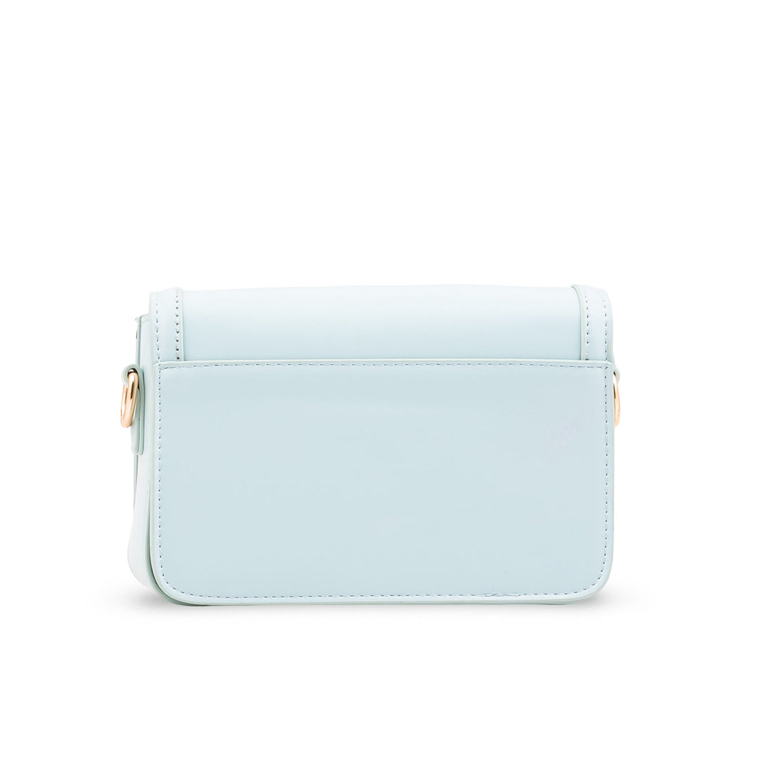 Sky Blue Formal Shoulder Bag For Ladies P36669