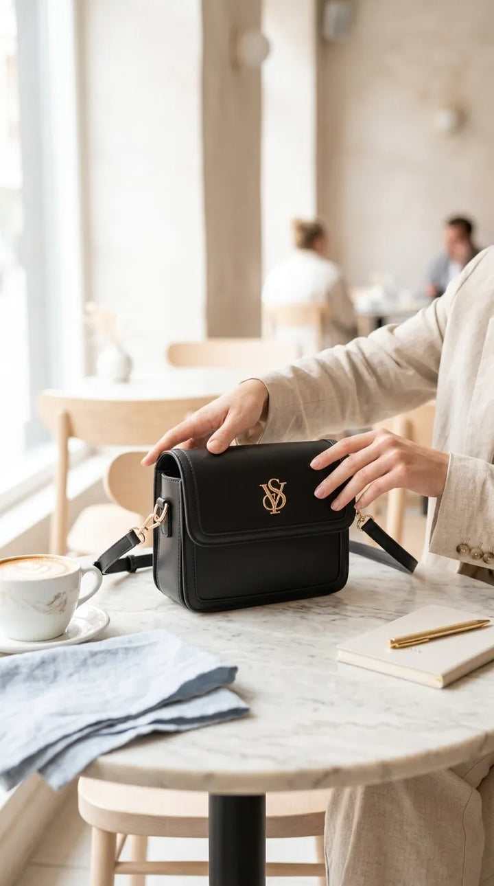 Black Formal Shoulder Bag For Ladies P36670