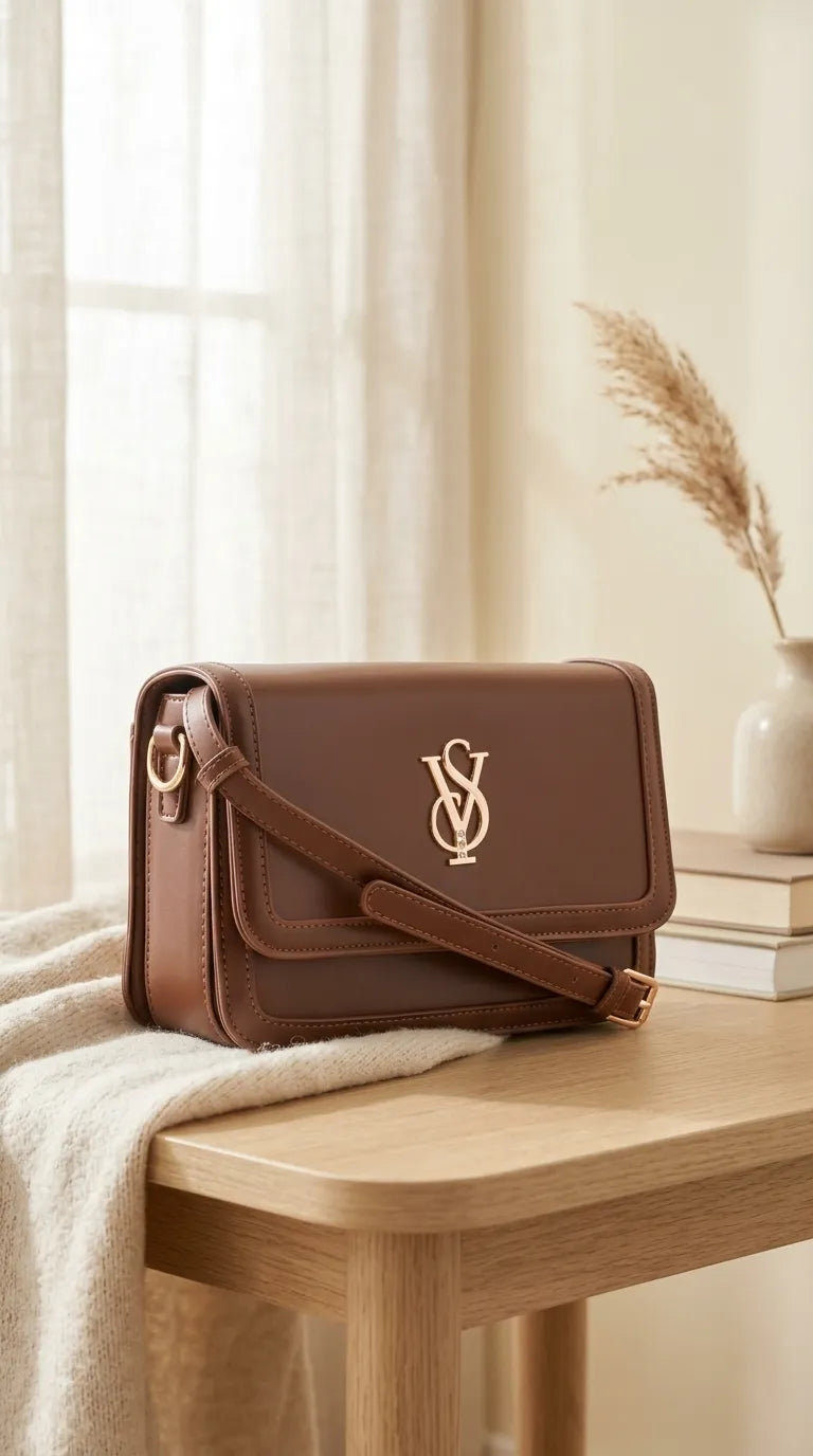 Brown Formal Shoulder Bag For Ladies P36670
