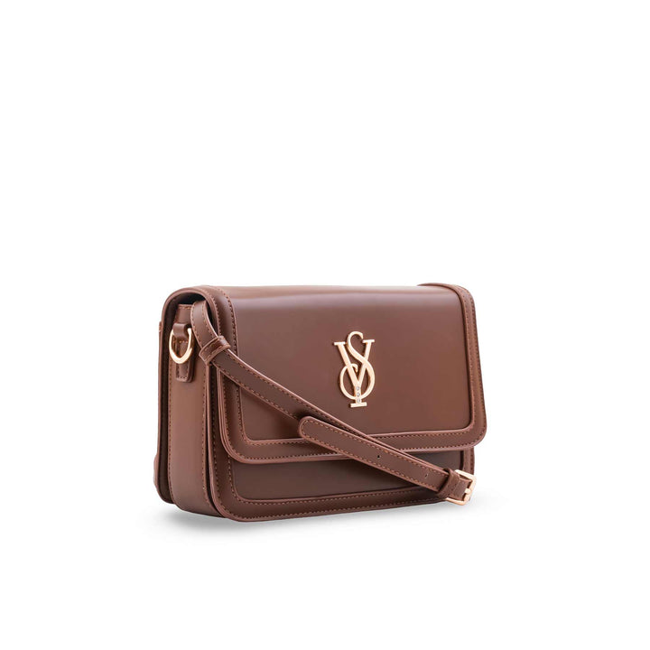 Brown Formal Shoulder Bag For Ladies P36670
