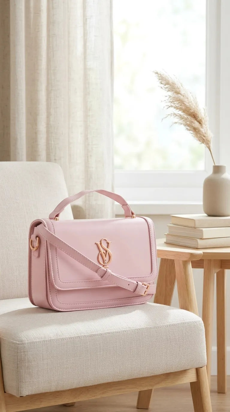Pink Formal Shoulder Bag For Women P36671