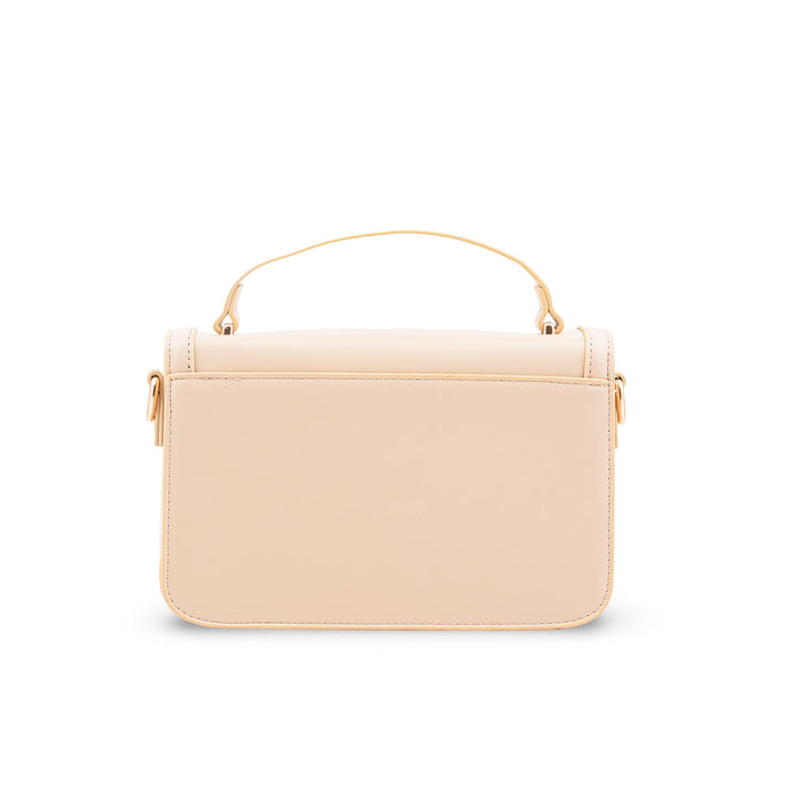 Beige Formal Shoulder Bag For Women P36671