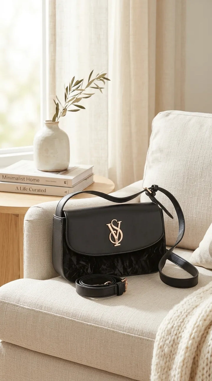 Black Formal Shoulder Bag For Ladies P36672