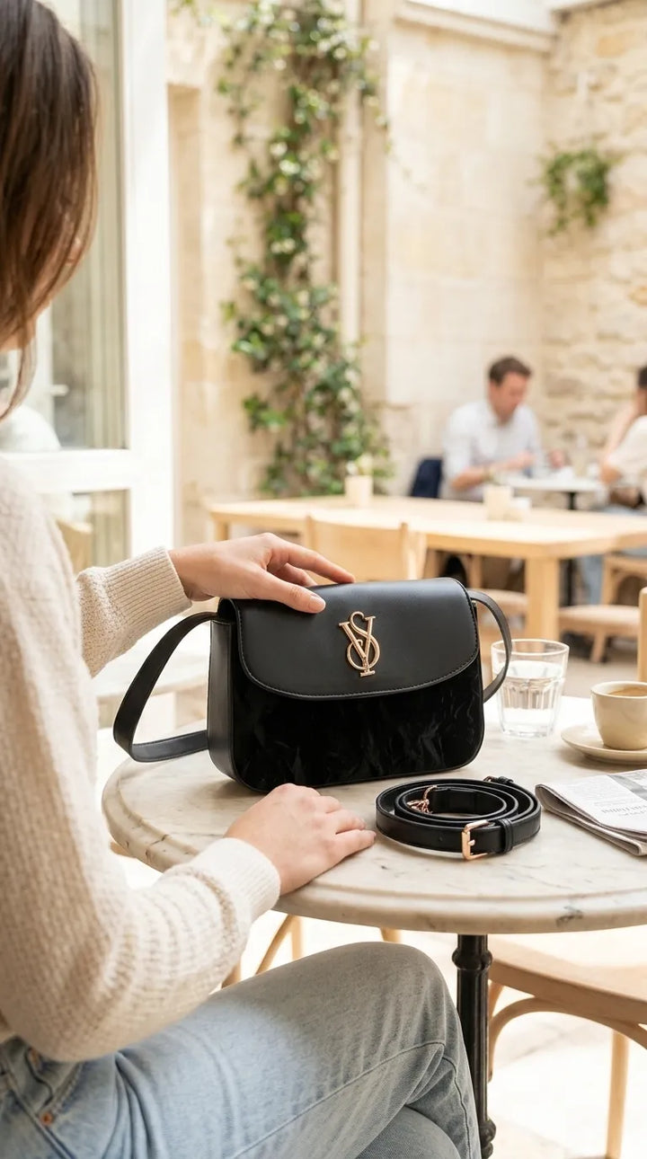 Black Formal Shoulder Bag For Ladies P36672