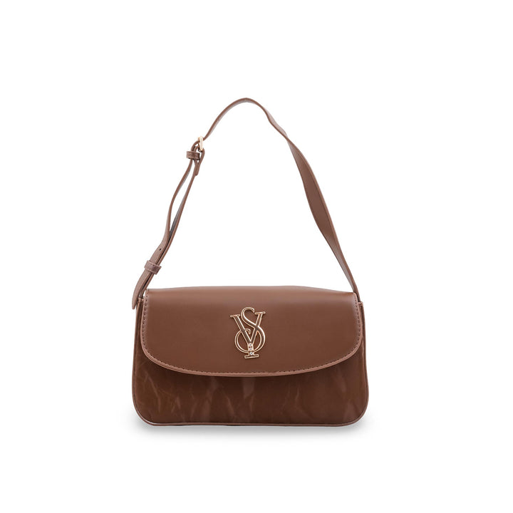 Brown Formal Shoulder Bag For Ladies P36672