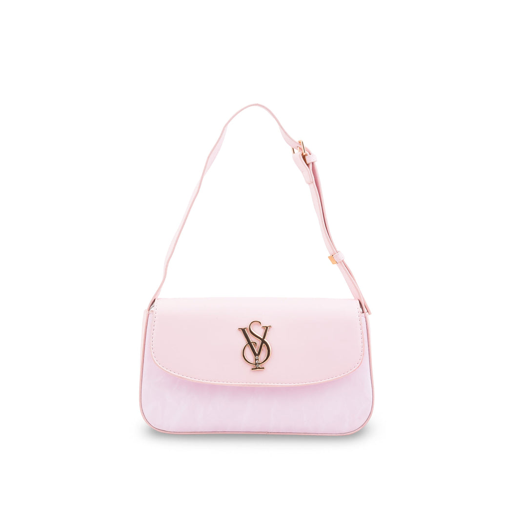 Pink Formal Shoulder Bag For Ladies P36672