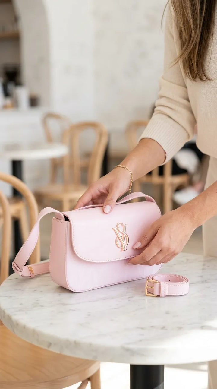 Pink Formal Shoulder Bag For Ladies P36672