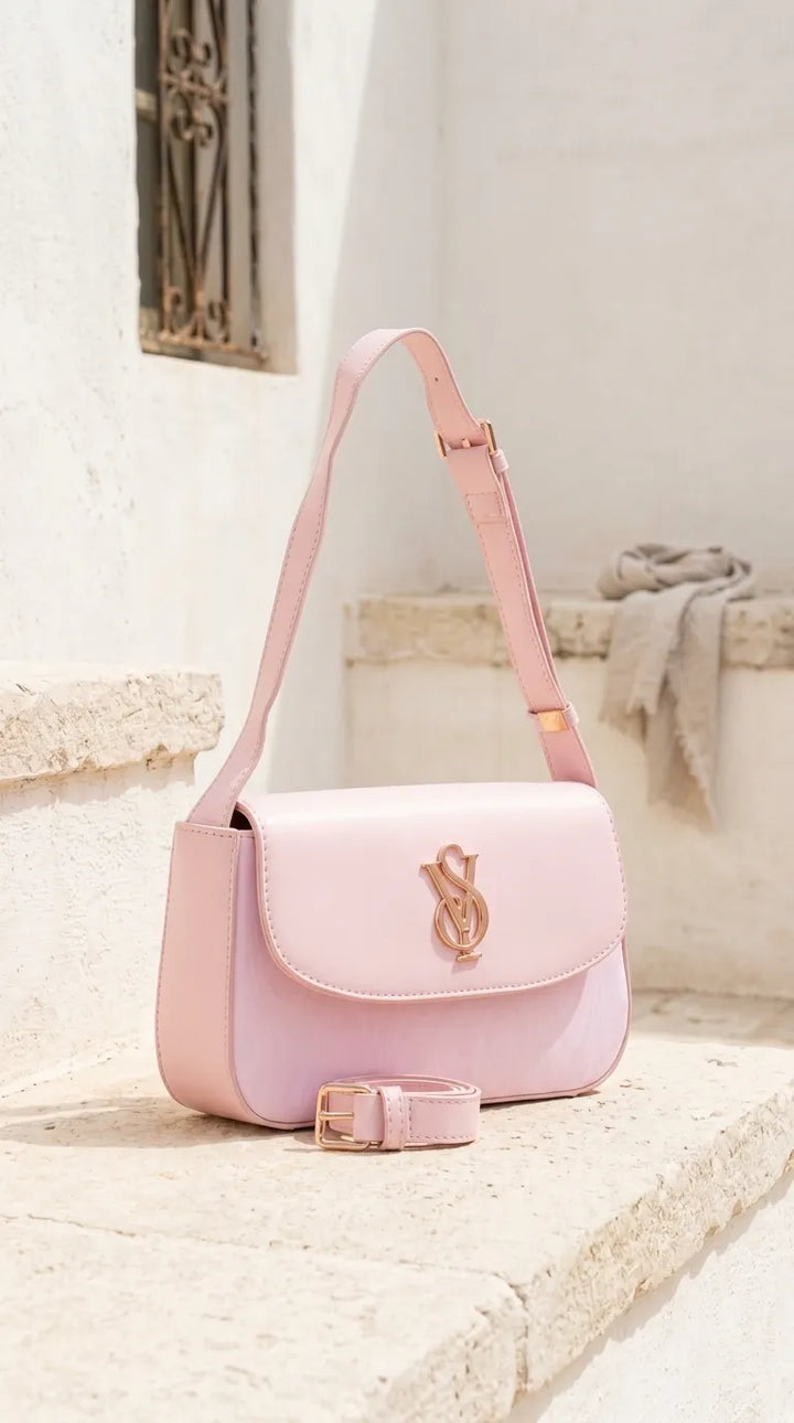Pink Formal Shoulder Bag For Ladies P36672