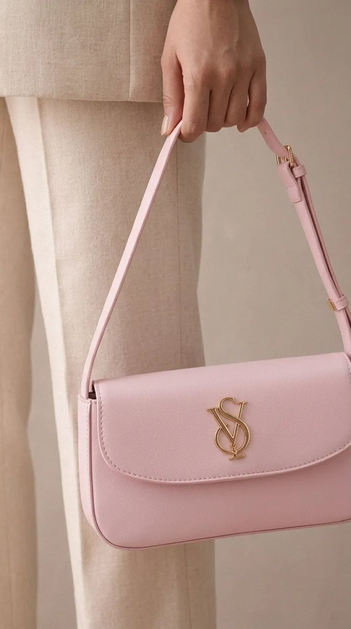 Pink Formal Shoulder Bag For Ladies P36672