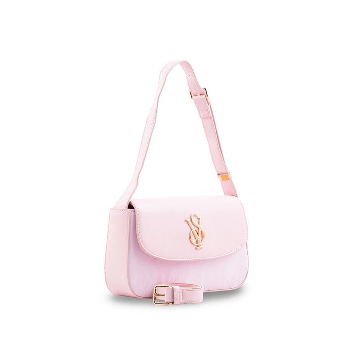 Pink Formal Shoulder Bag For Ladies P36672