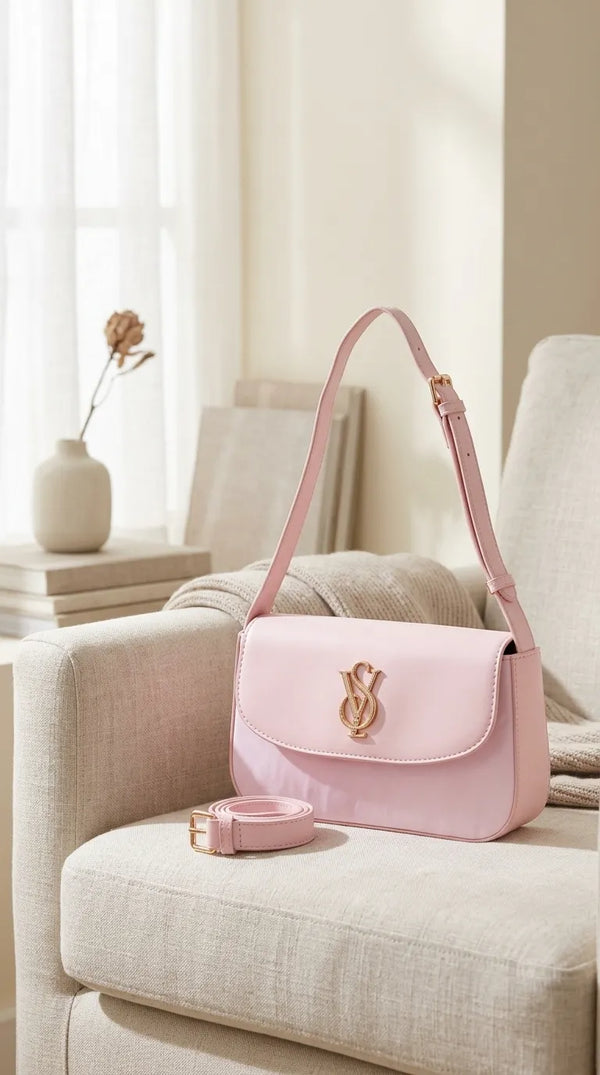 Pink Formal Shoulder Bag For Ladies P36672
