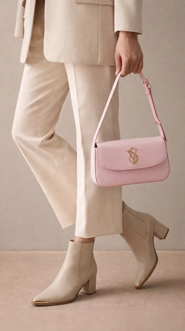 Pink Formal Shoulder Bag For Ladies P36672