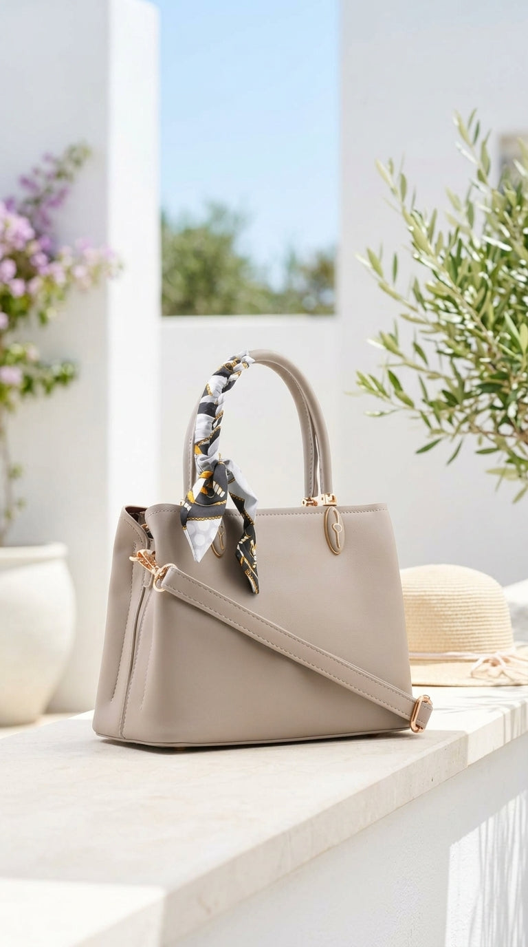Grey Formal Hand Bag For Women P36675