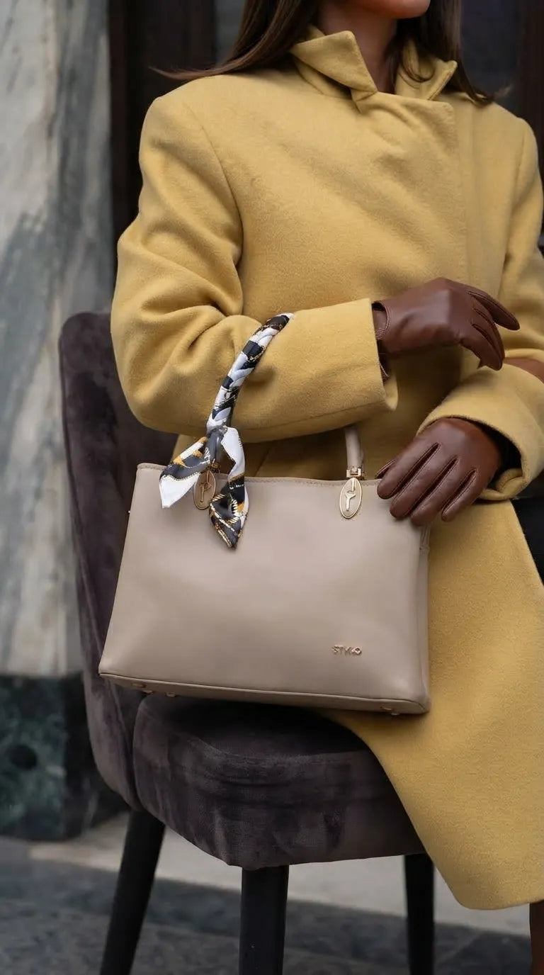 Grey Formal Hand Bag For Women P36675