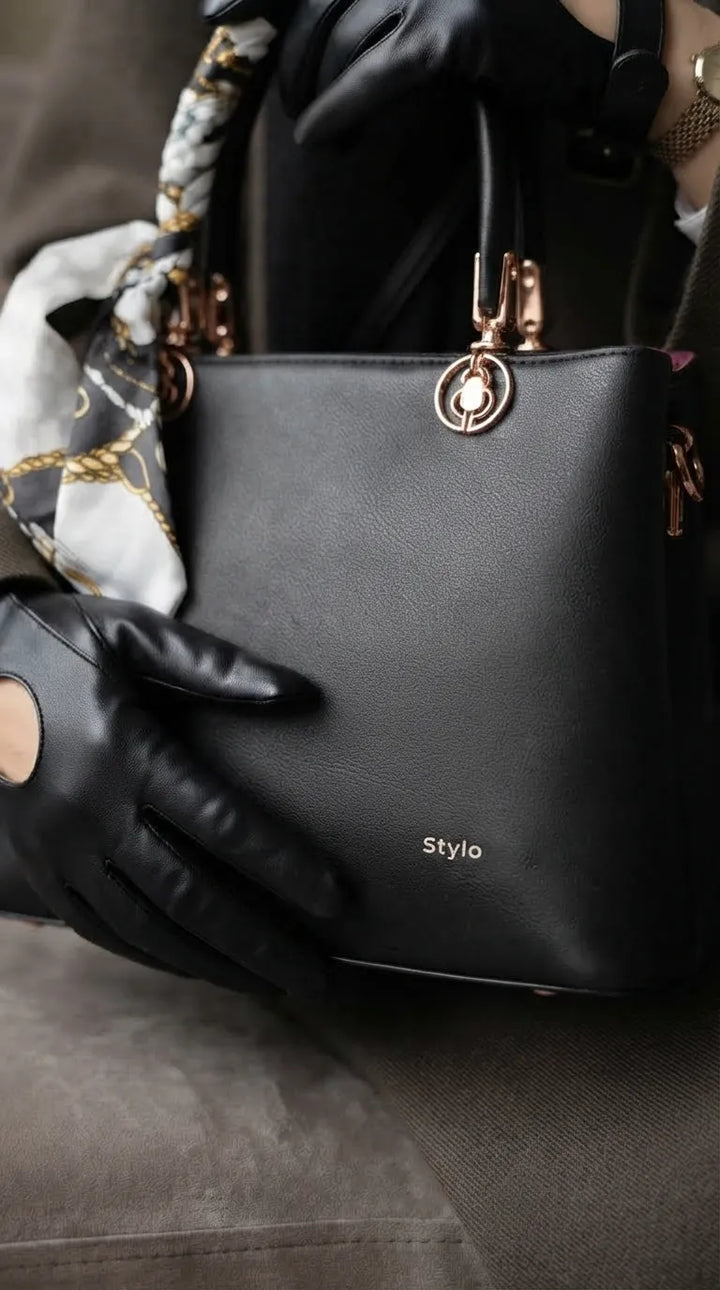 Black Formal Hand Bag For Women P36676