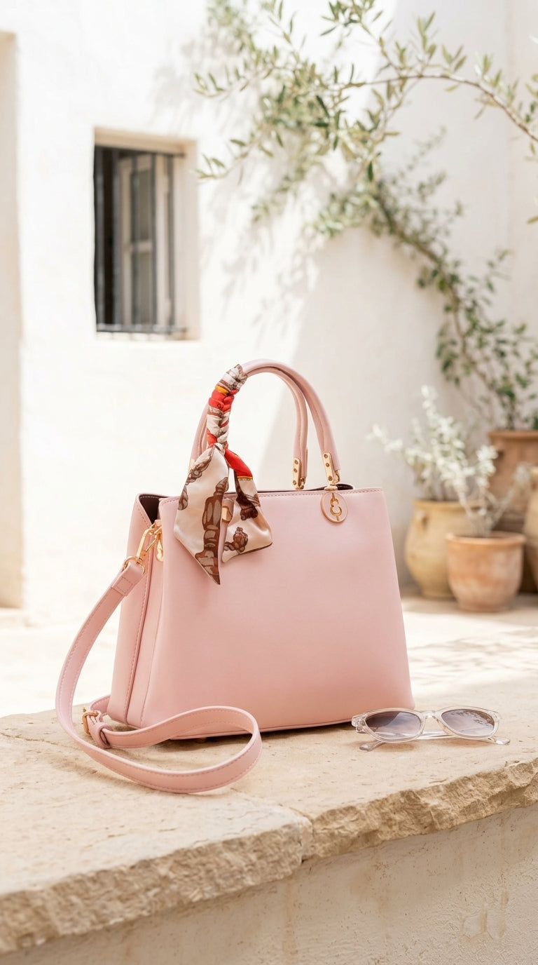 Pink Formal Hand Bag For Women P36676