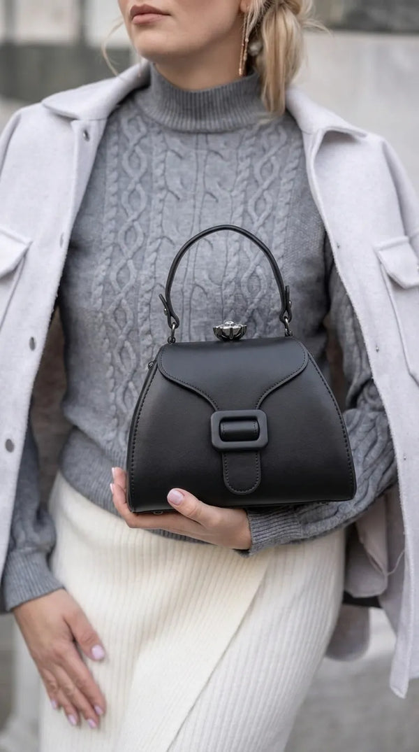 Black Formal Hand Bag For Women P36678