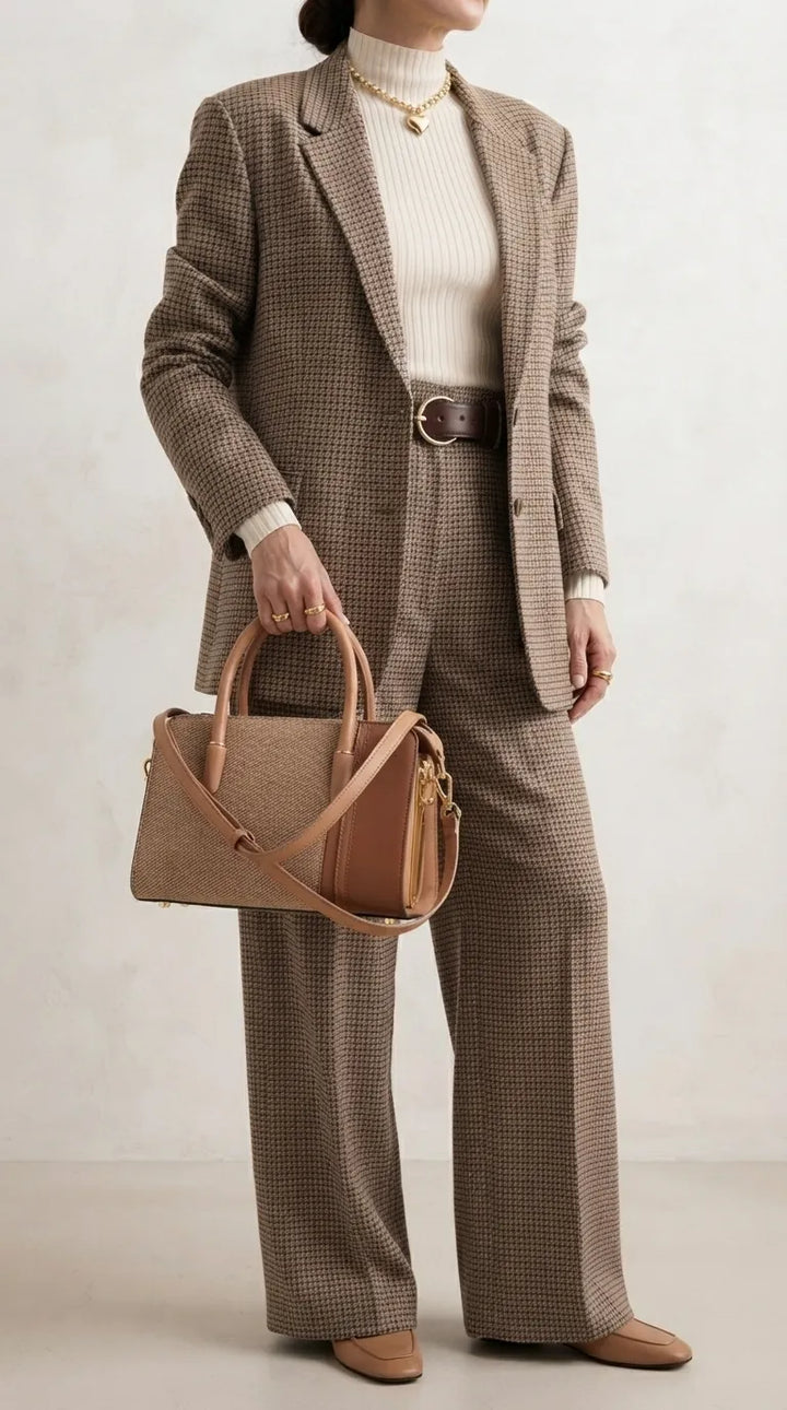 Cream Formal Hand Bag For Women P36679