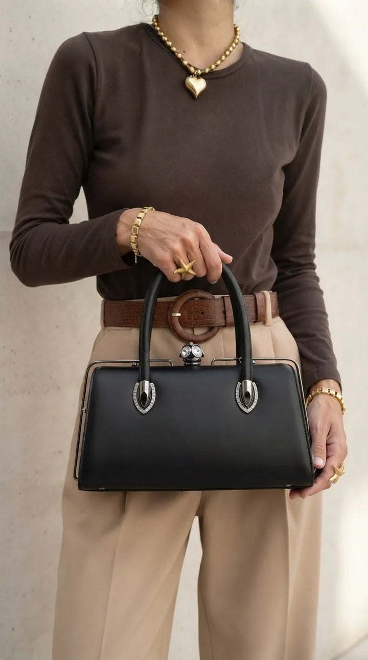 Black Formal Hand Bag For Women P36680