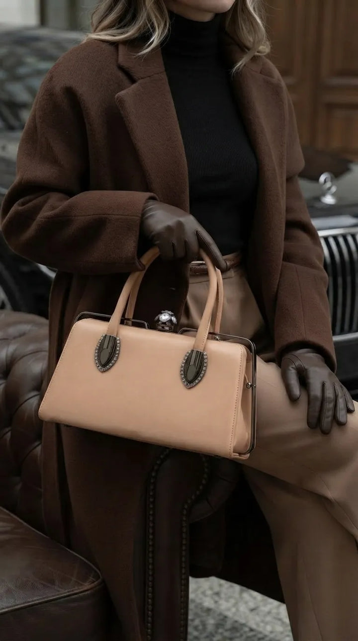 Beige Formal Hand Bag For Women P36680