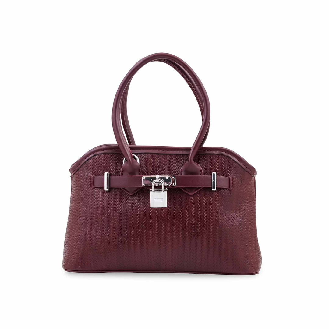 Maroon Formal Hand Bag For Women P36684