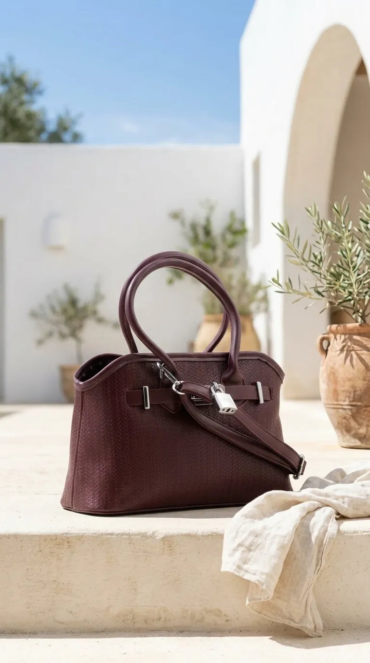 Maroon Formal Hand Bag For Women P36684