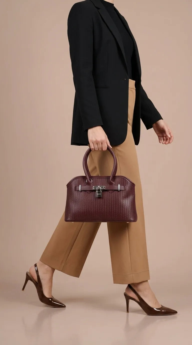 Maroon Formal Hand Bag For Women P36684
