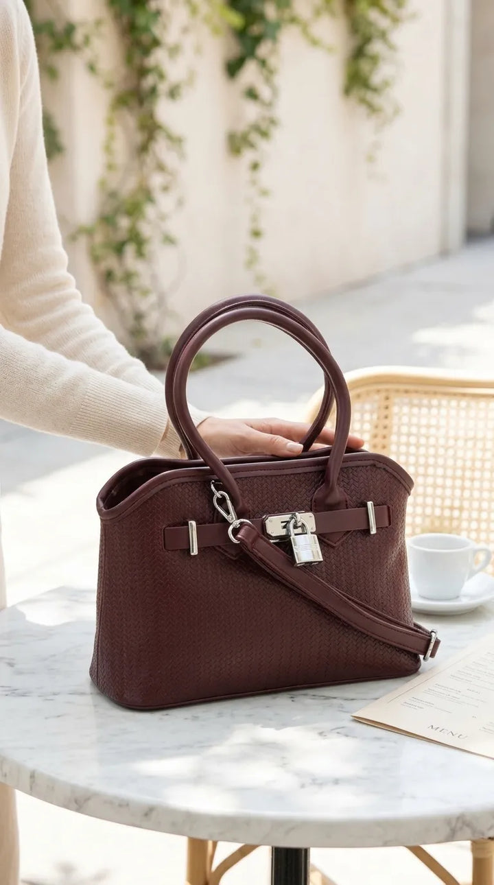 Maroon Formal Hand Bag For Women P36684