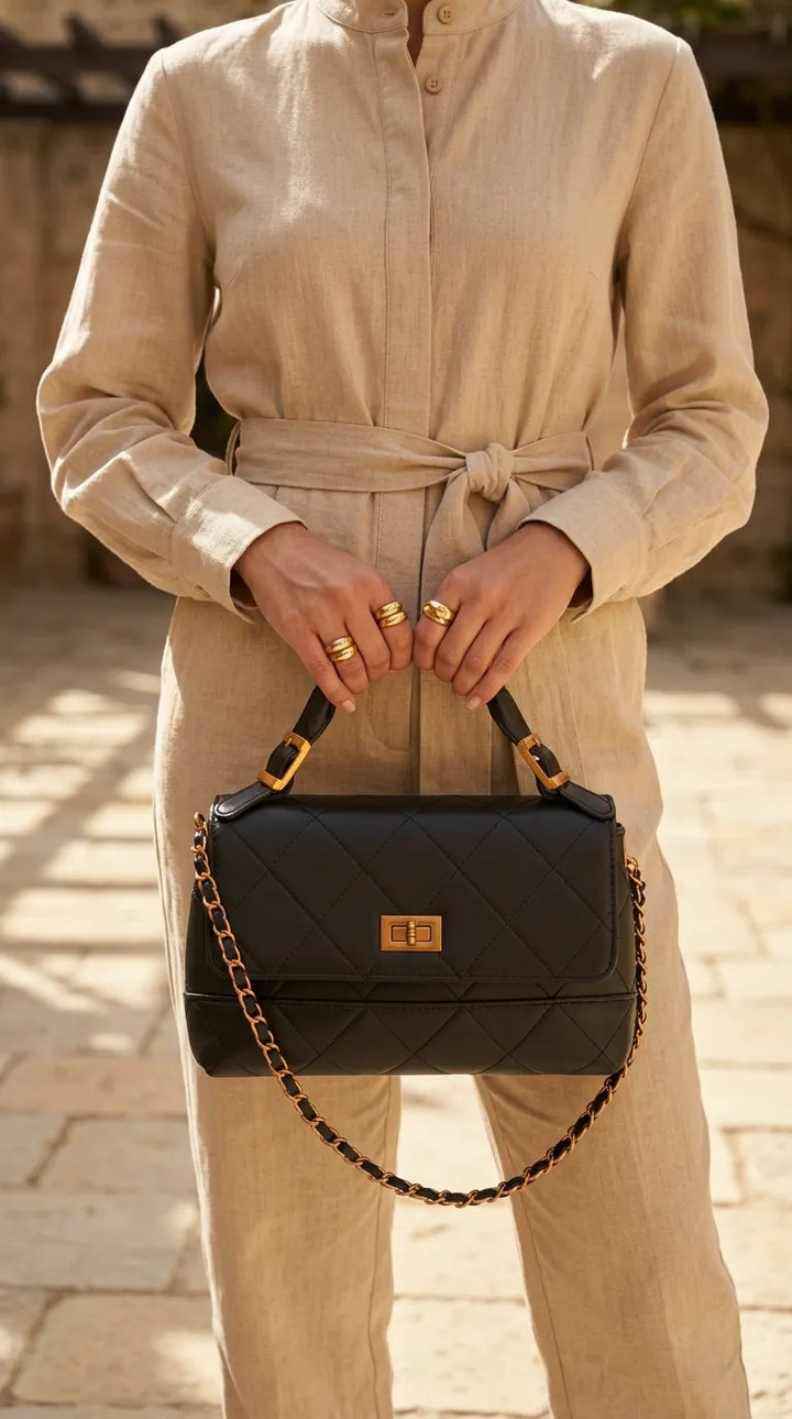 Black Formal Hand Bag For Women P36690