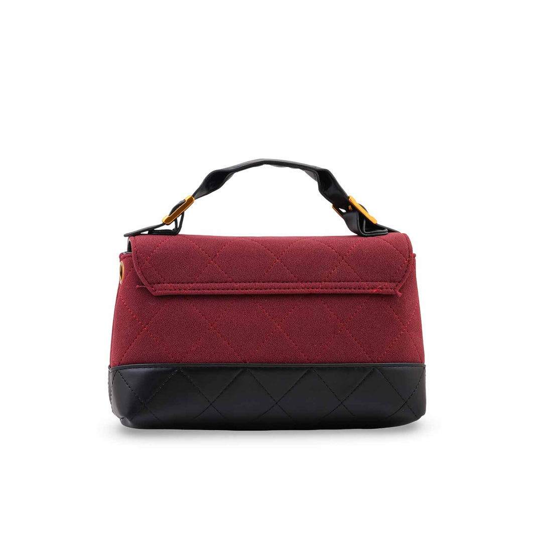Maroon Formal Hand Bag For Women P36690