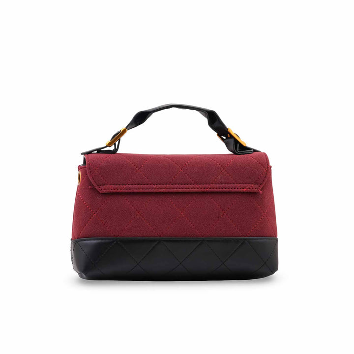 Maroon Formal Hand Bag For Women P36690