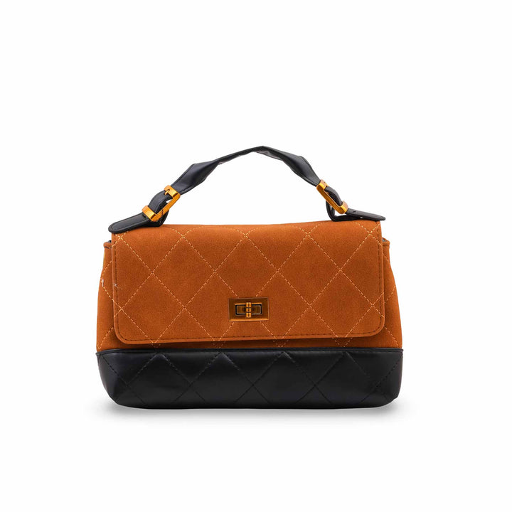 Mustard Formal Hand Bag For Women P36690