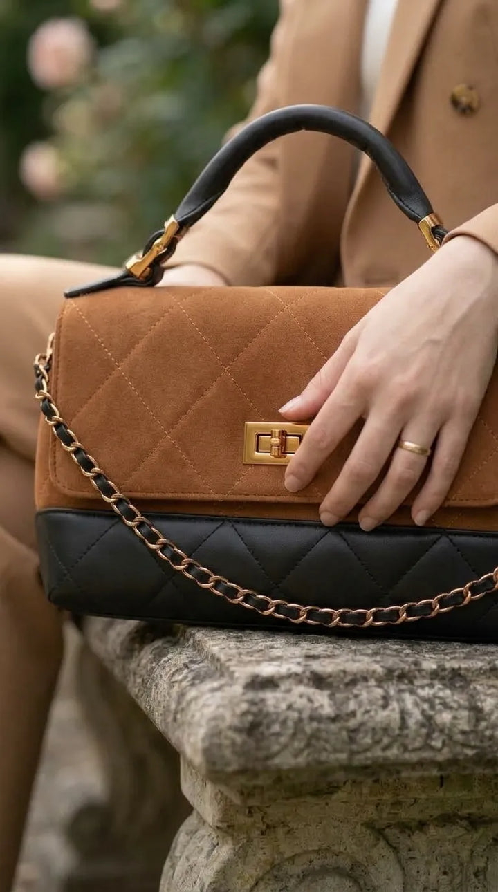 Mustard Formal Hand Bag For Women P36690