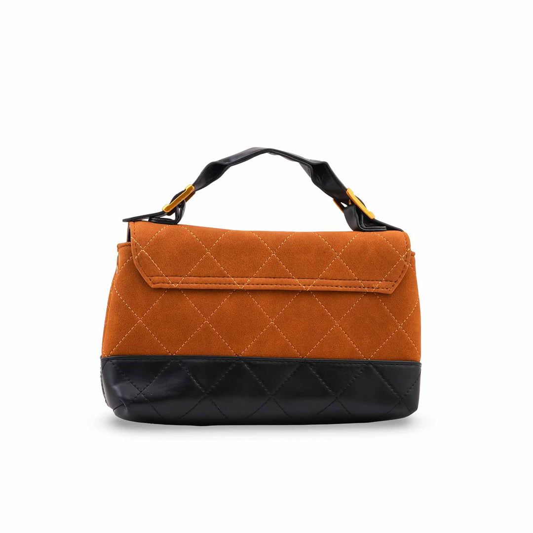Mustard Formal Hand Bag For Women P36690