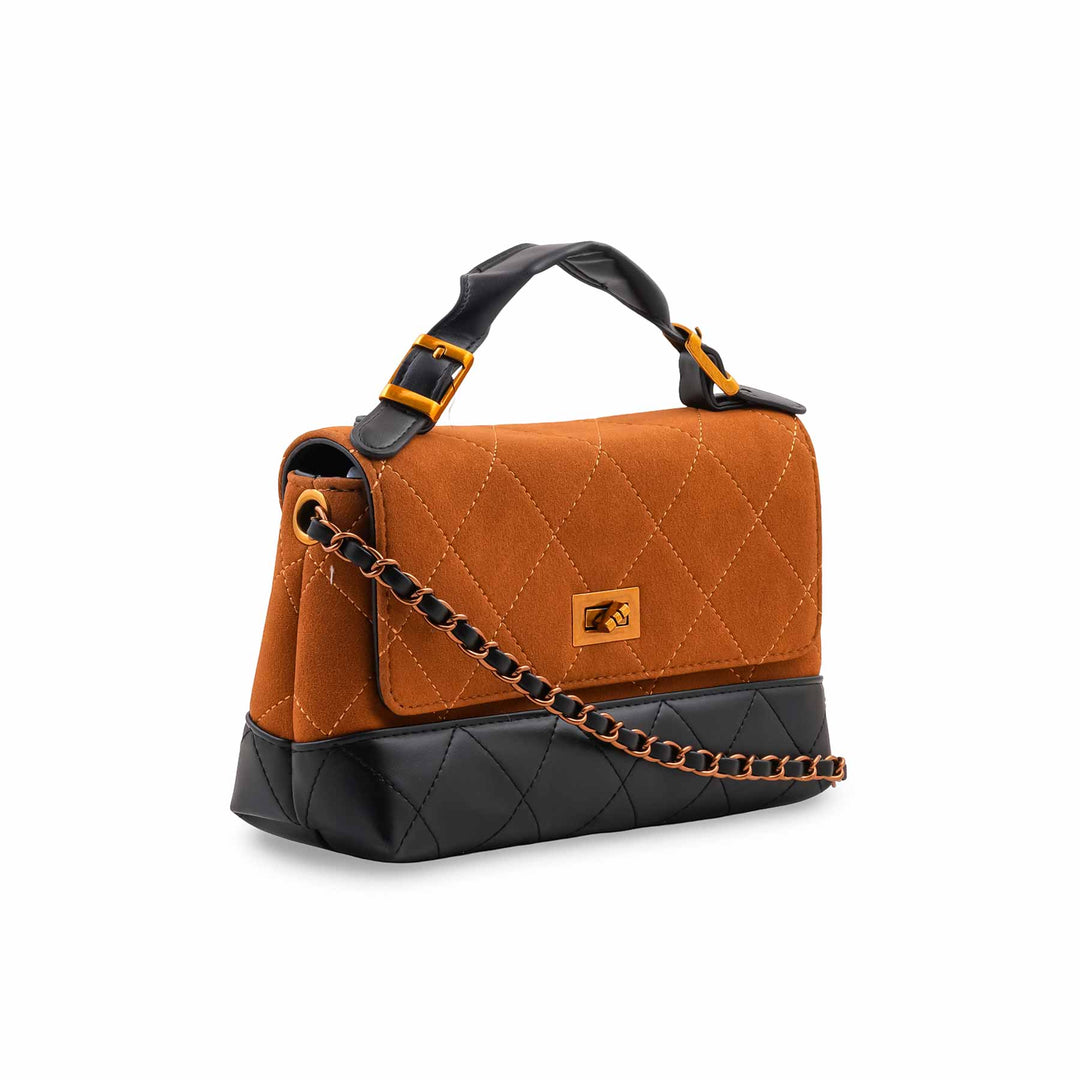 Mustard Formal Hand Bag For Women P36690
