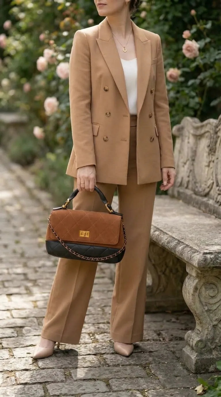 Mustard Formal Hand Bag For Women P36690