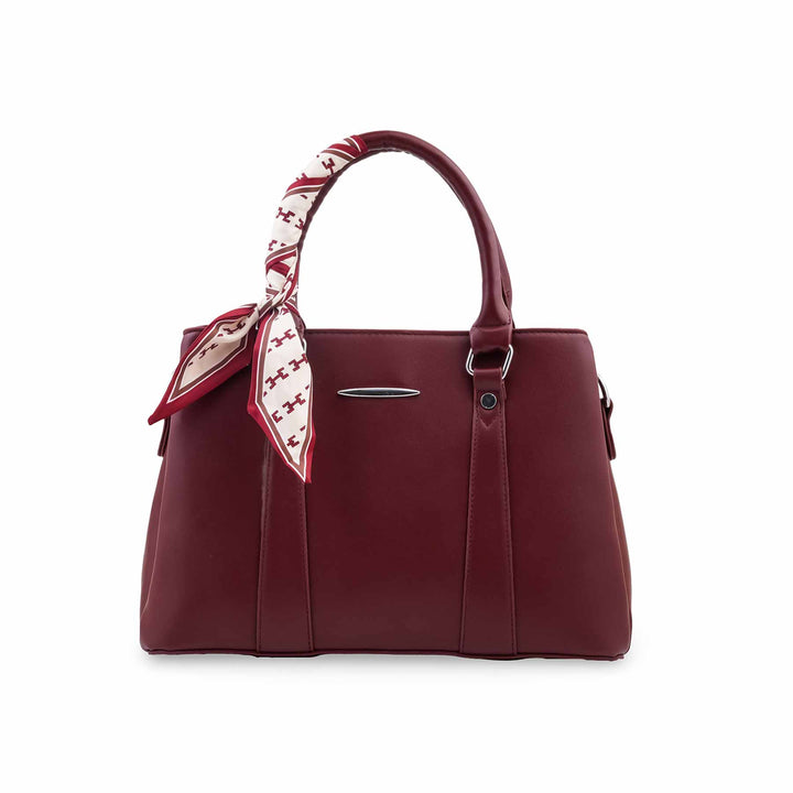 Maroon Formal Hand Bag For Women P36691