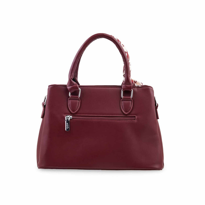 Maroon Formal Hand Bag For Women P36691