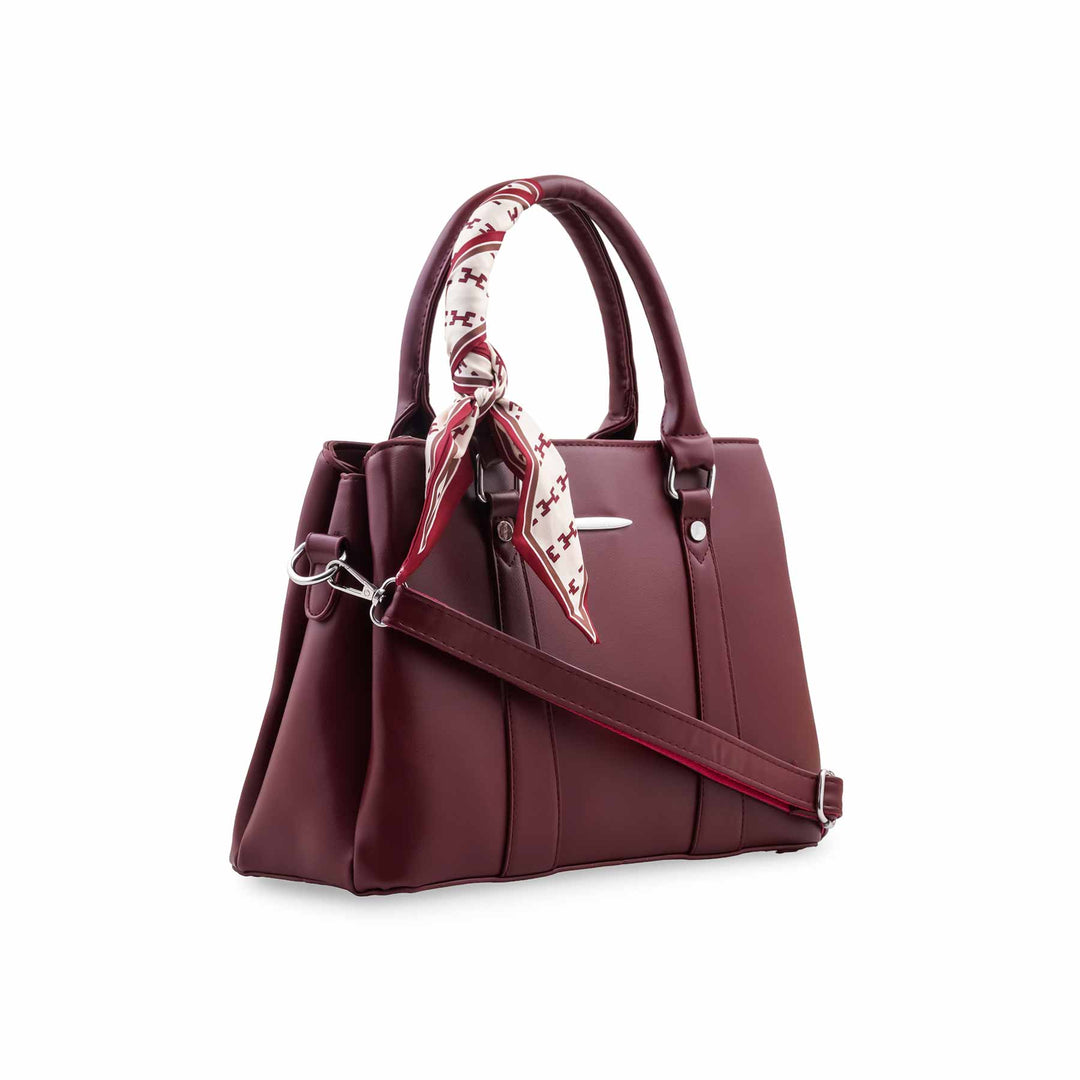 Maroon Formal Hand Bag For Women P36691