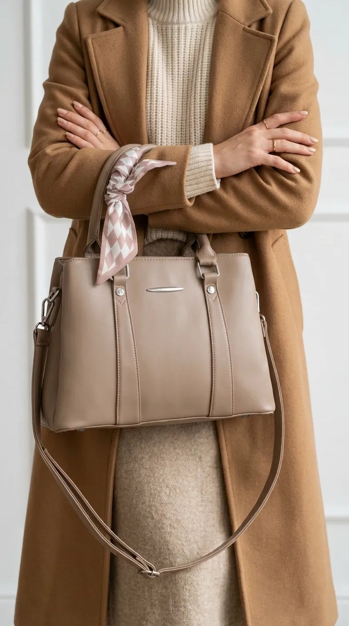 Apricot Formal Hand Bag For Women P36691