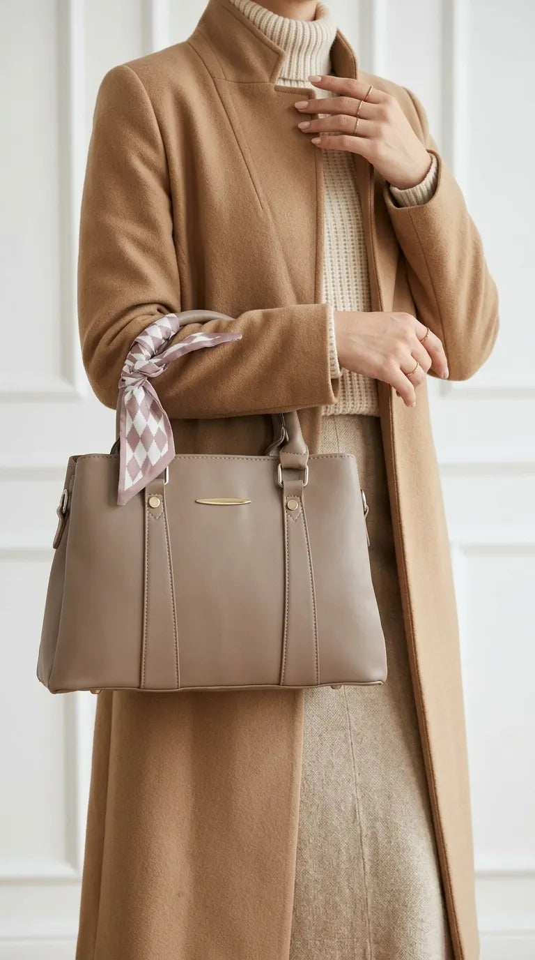 Apricot Formal Hand Bag For Women P36691
